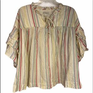 Peyton & Parker cotton bell sleeve casual top XXL